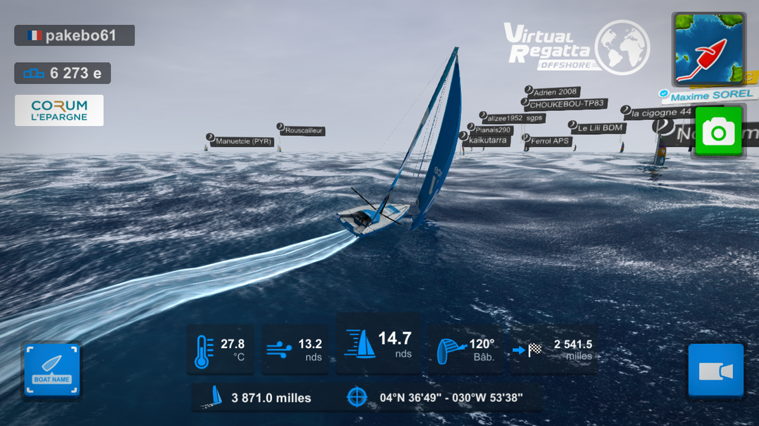 Le bateau de Gilles Davy au cœur de la Transat Jacques Vabre